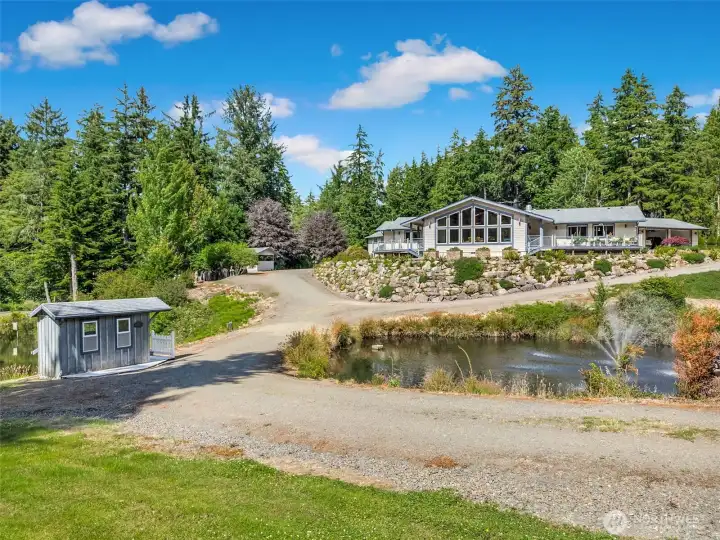 Private acreage offers exceptional privacy and room to roam. Private acreage offers exceptional privacy and room to roam.