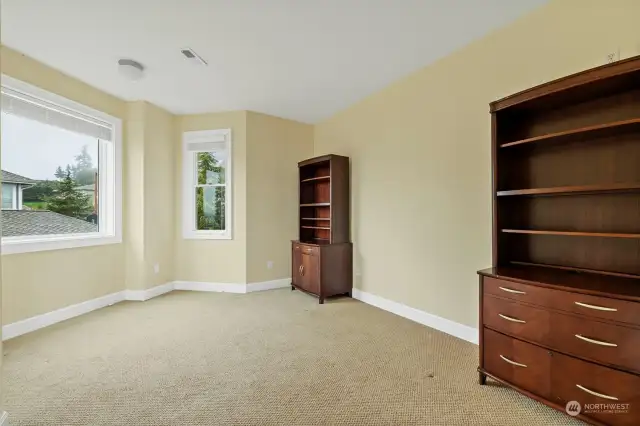 This Flex Room is off of the Primary Bedroom and Closet.  Home Gym?  Hobby Space?  2nd Office? Nursery?