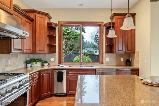 Huge island in the Chef Kitchen, along with ample cabinetry for all of your culinary needs.