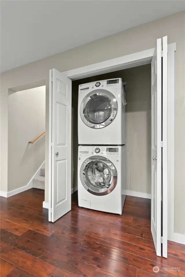 Lower level washer & dryer