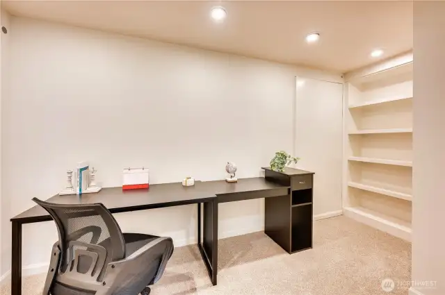 You can close the door for private on-line meetings.
