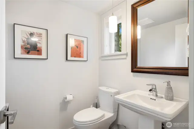 main-floor powder room