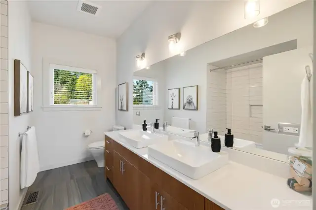 shared full bathroom upstairs