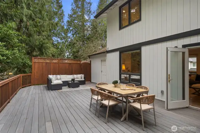 Perfect for entertaining or relaxing, the deck offers a seamless extension of your living space into the serene surroundings.