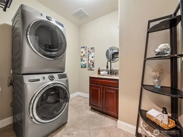 Main level laundry room