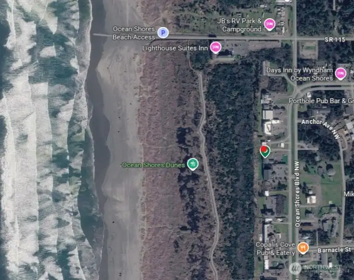 Google Map to show location to Ocean