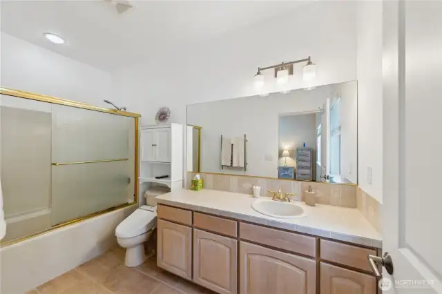 This is the Guest Bathroom for the main level Guest Bedroom.