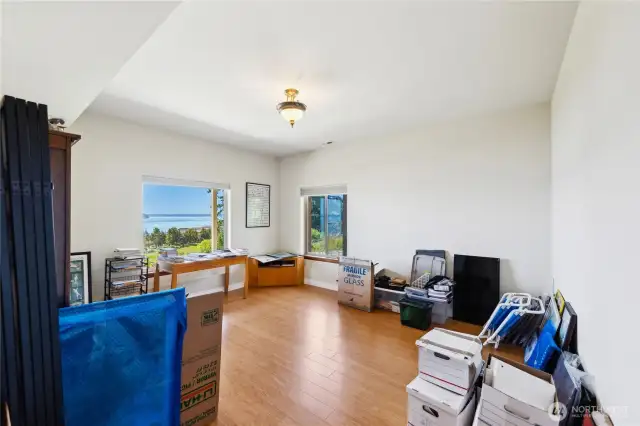This is the lower-level Bonus Room with a water view!