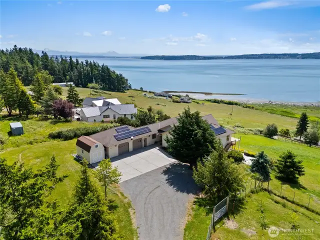 See all the parking space?  That's a Tuff Shed with a loft for additional storage.