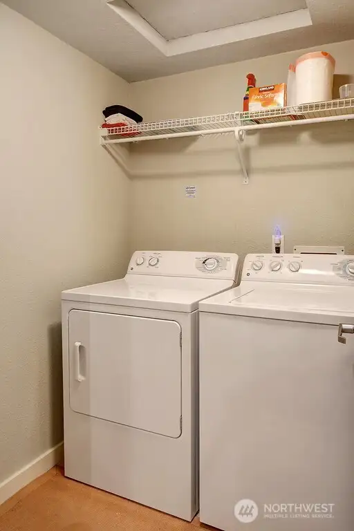 Laundry room with storage