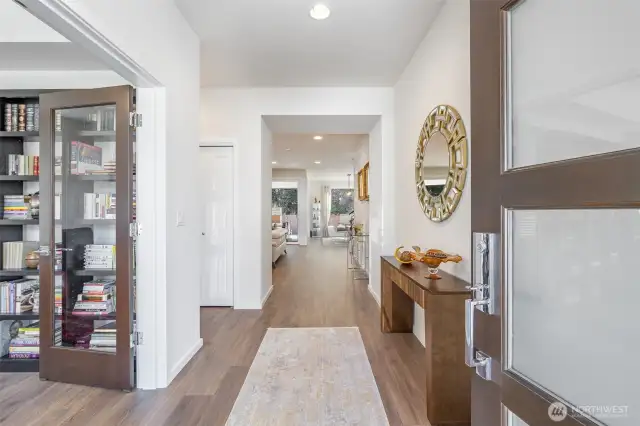 As you enter, you'll immediately appreciate the attention to detail—clean lines, modern touches and recessed lighting throughout.