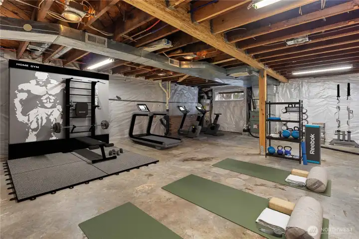 Virtal Staging- Insulated Basement