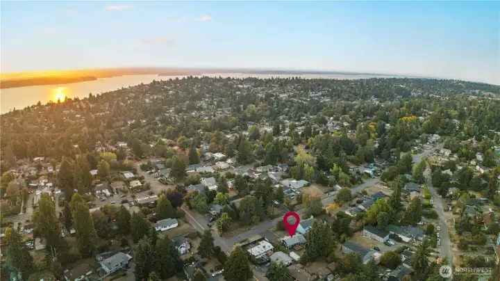 Ariel View -Capturing the sunset