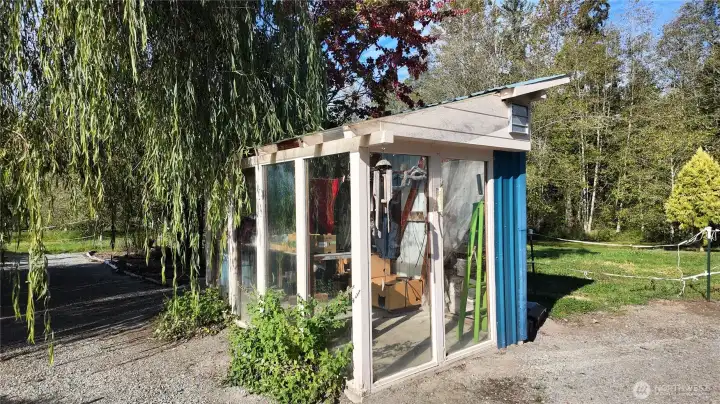 Green house shed.