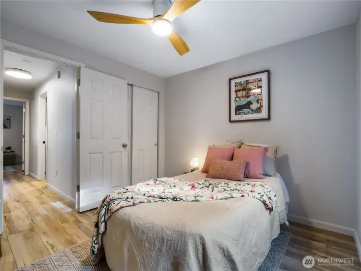 The second bedroom is also a good size or would make a generous office space