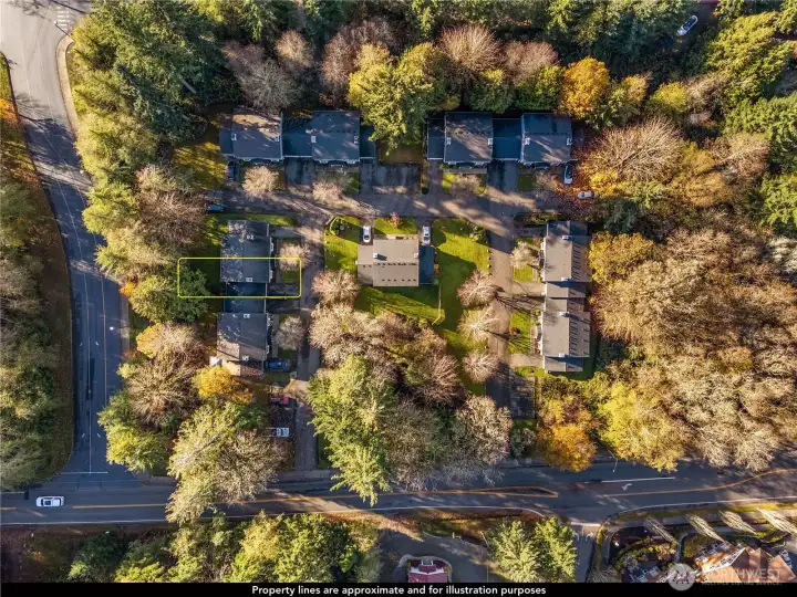 This small condo community feels like a cozy neighborhood