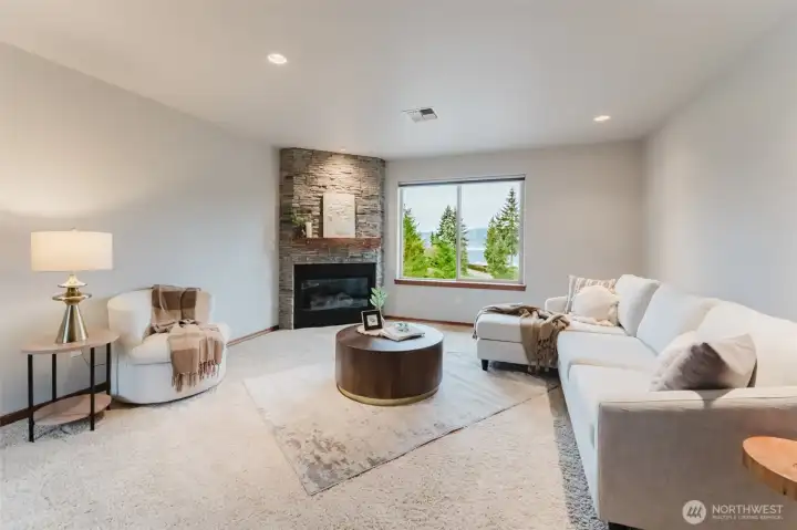 Extra space and another gas fireplace