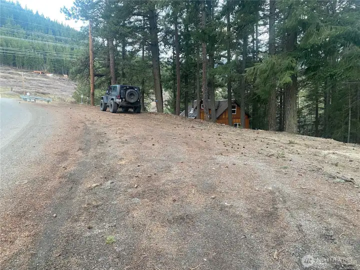 Large off street parking area