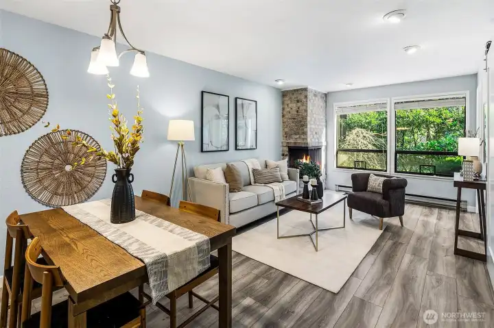 Inside find an updated unit that lives large. New floors and paint!