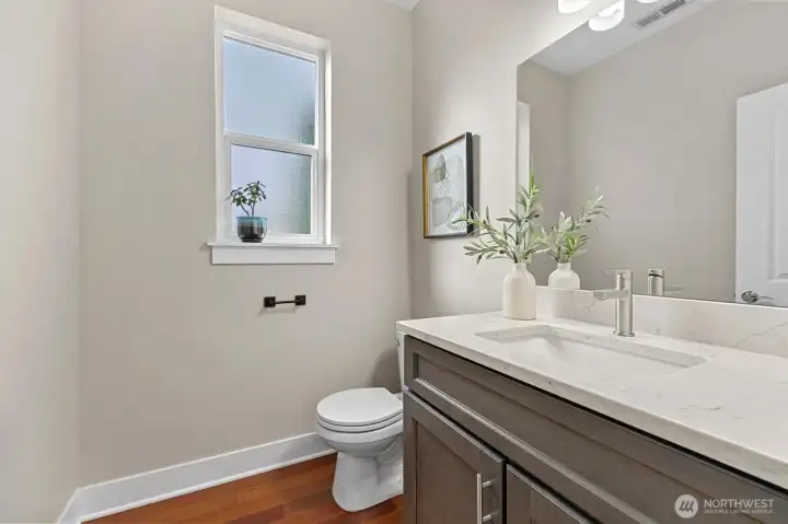 Remodeled powder room!