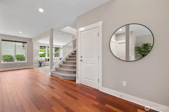 Entry closet in foyer.