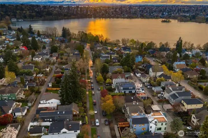 Just blocks to Green Lake