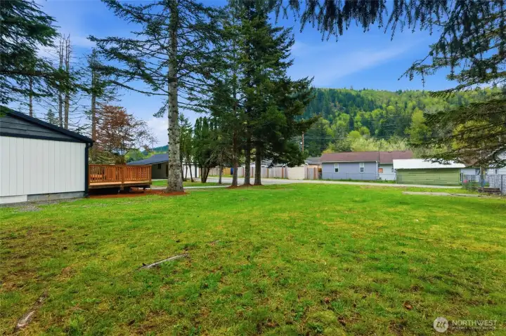 Yard for play or entertaining!