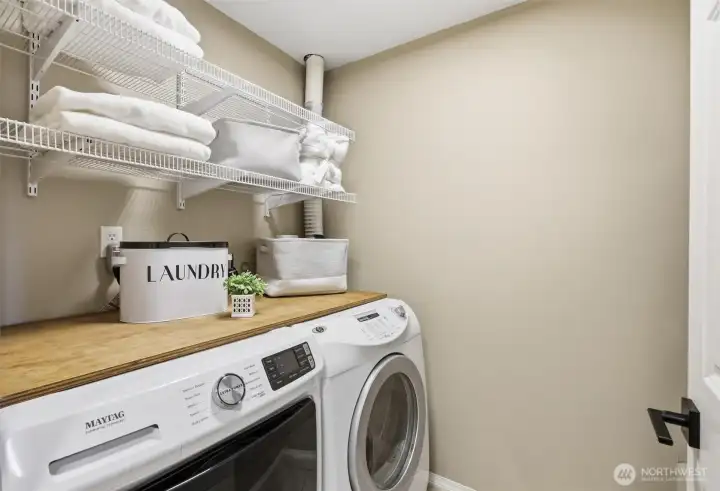 laundry on main floor