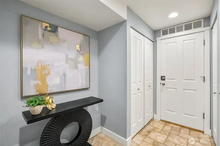 The far door provides access to the garage