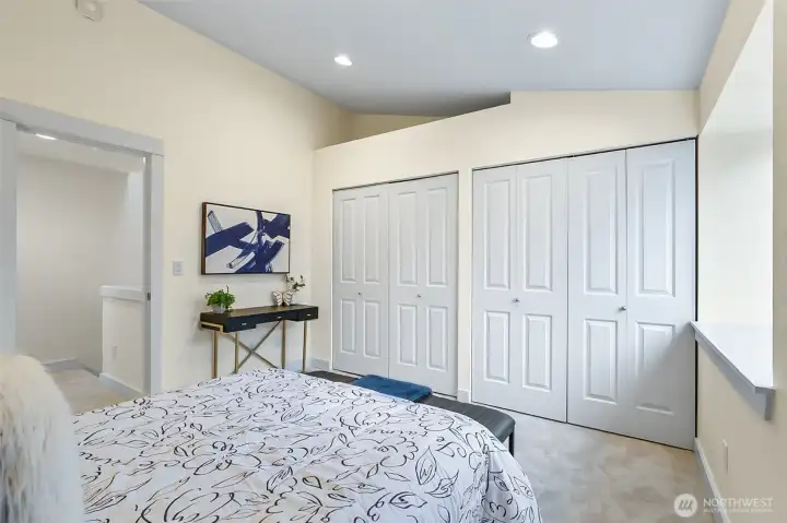 Large Closet area with extra storage above