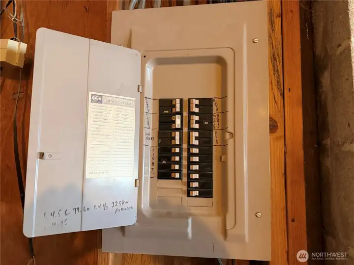 updated electrical panel