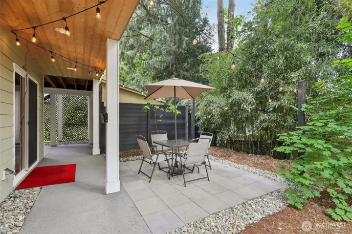 Serene patio for the apartment