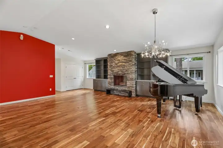 Great room off of the kitchen