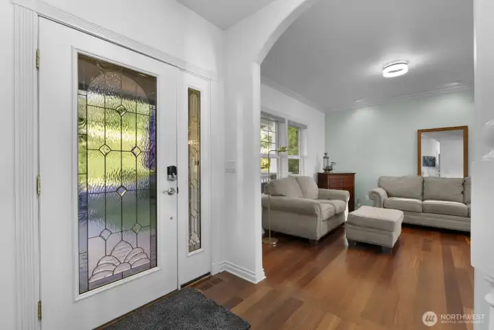 Entrance facing formal living room. Entrance facing formal living room.