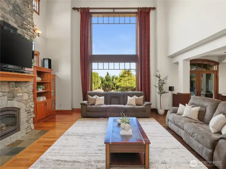 Designed to impress, the great room offers a remarkable blend of scale, craftsmanship, and comfort. Designed to impress, the great room offers a remarkable blend of scale, craftsmanship, and comfort.