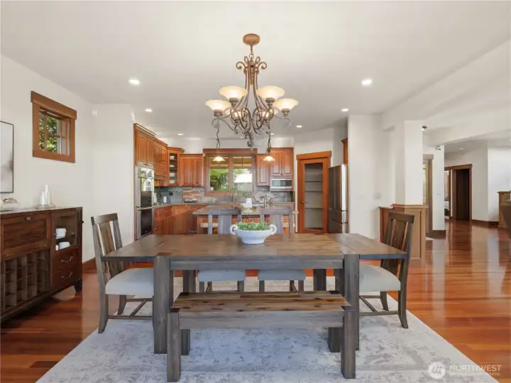 Open-concept dining and kitchen layout designed for effortless entertaining and everyday living. Open-concept dining and kitchen layout designed for effortless entertaining and everyday living.