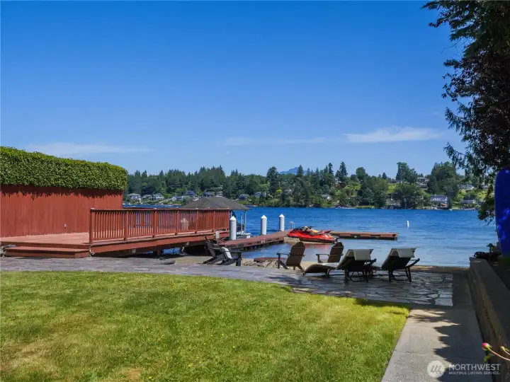 Spend summer days launching watercraft from your private dock, lounging by the shoreline, entertaining on the waterfront patio, or simply taking in the lake views from your own backyard. Spend summer days launching watercraft from your private dock, lounging by the shoreline, entertaining on the waterfront patio, or simply taking in the lake views from your own backyard.