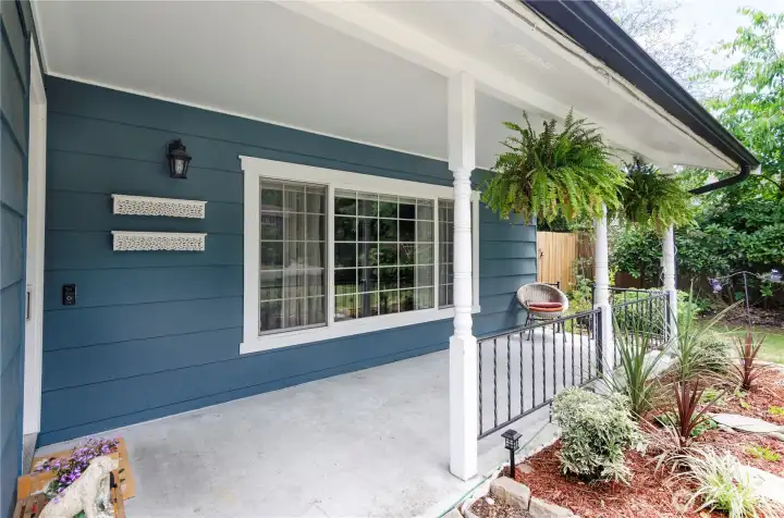 Inviting covered front entry