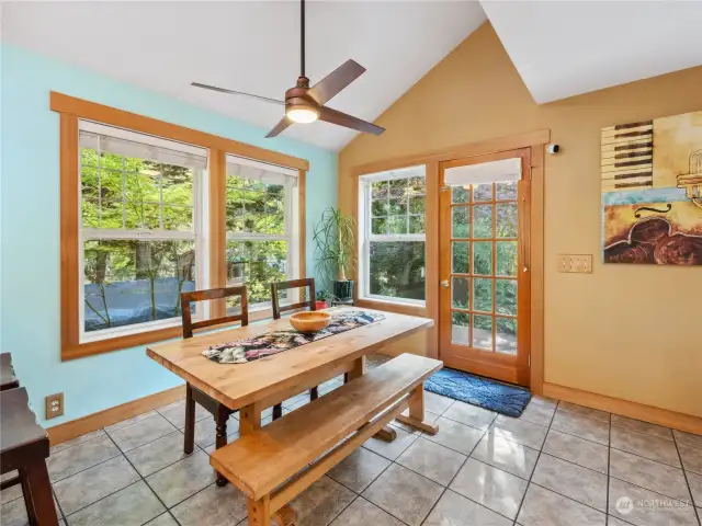 sunny dining area