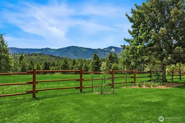 Southern facing mountain and territorial views from your own back yard! Watch turkey, deer and elk meander through.