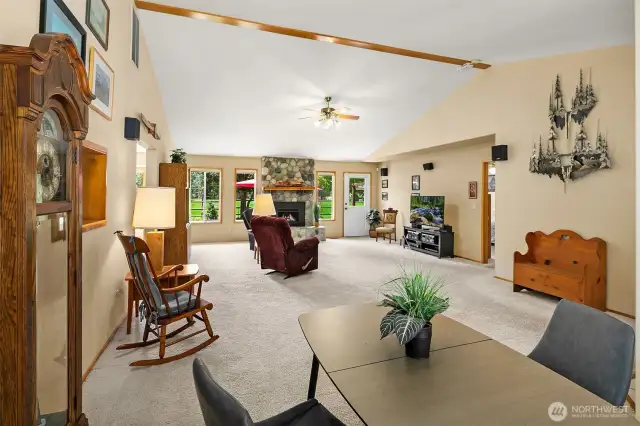 This could be family room/living room or just one big great room...