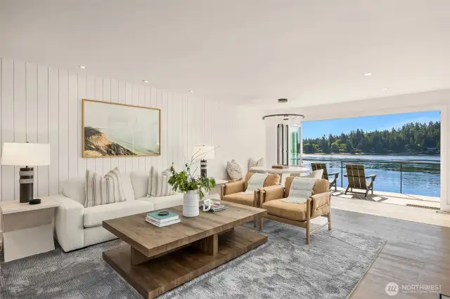 Family room off the kitchen.