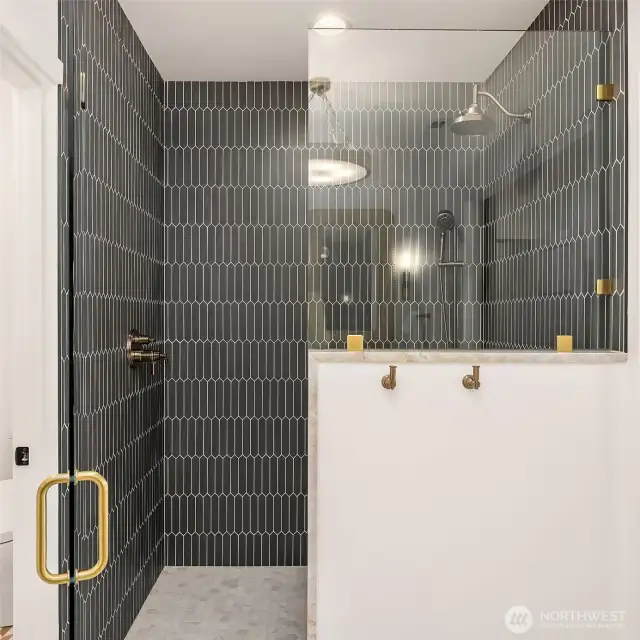 Primary shower.