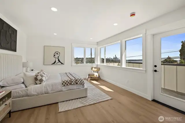Primary Suite with, you guessed it...CITY VIEWS.