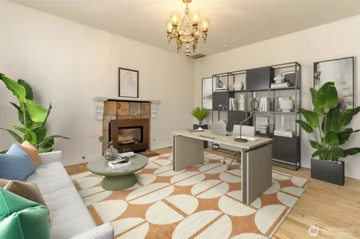 Bonus Room on Main - Den Office Library or Extra Bedroom