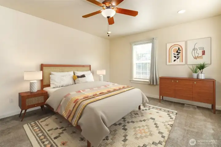 Primary Bedroom with private access to Rooftop Deck.