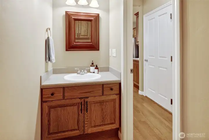 Main floor half bath