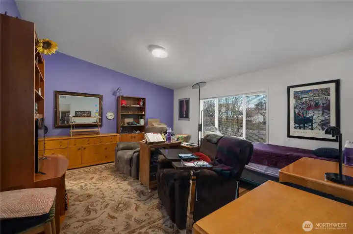 The Primary BR - plenty of room - currently full of furniture.