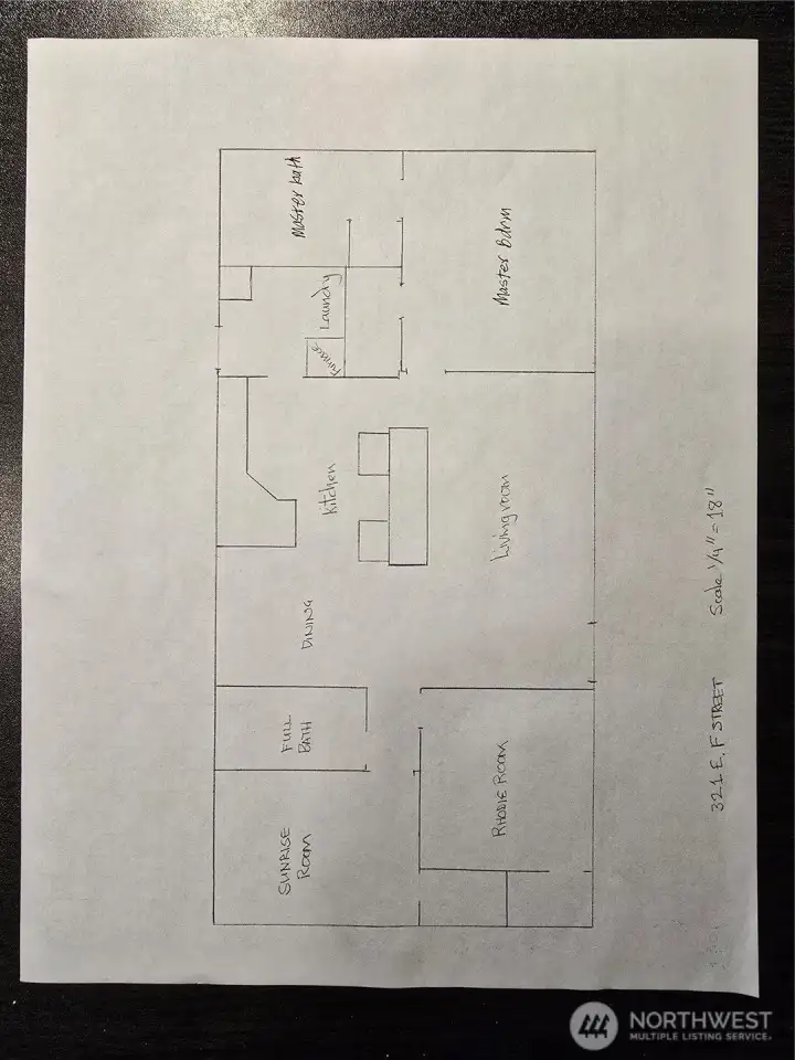 Floorplan - hand drawn, buyer to verify