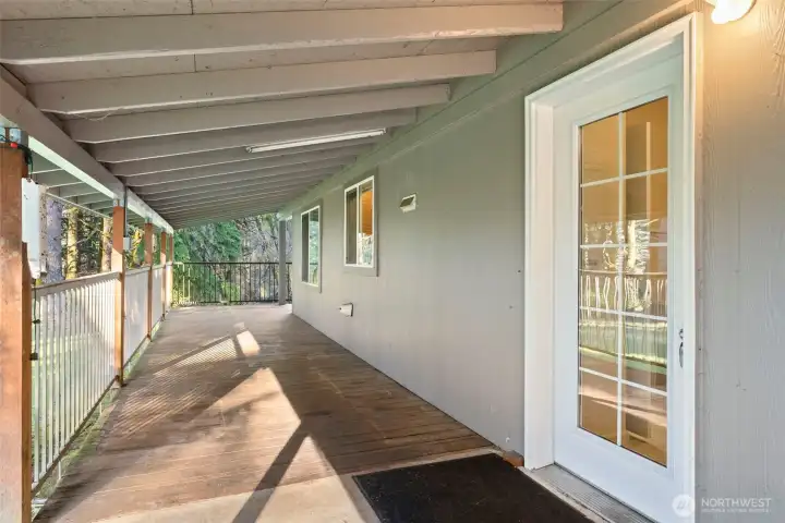 Wrap around covered porch